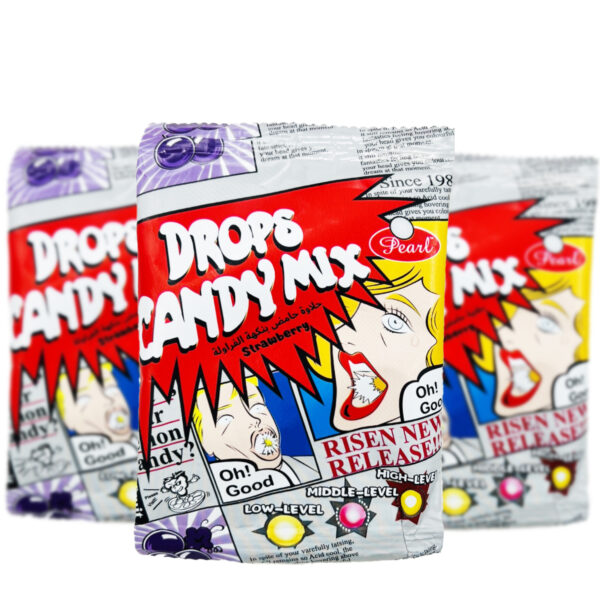 ابنبات ترش کندی توت فرنگی بسته 30 عددی Candy