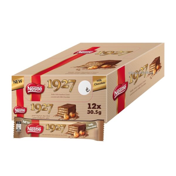 ویفر شکلات شیری فندقی12 عددی نستله 1927 Nestle