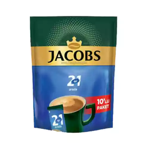 قهوه فوری 2 در 1 جاکوبز بسته 10 عددی JACOBS Original